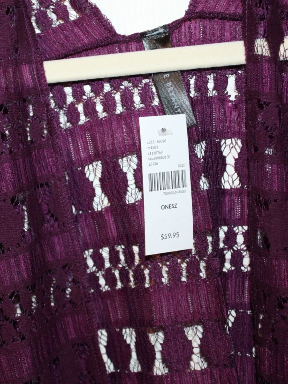 NWT Lane Bryant Open Front BOHO kimono Style Plus size fits all Pretty - Picture 3 of 5